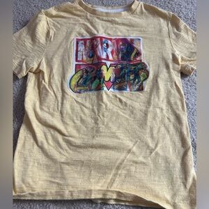 Gap Kids Marvel Hologram Short Sleeve T-Shirt Yellow